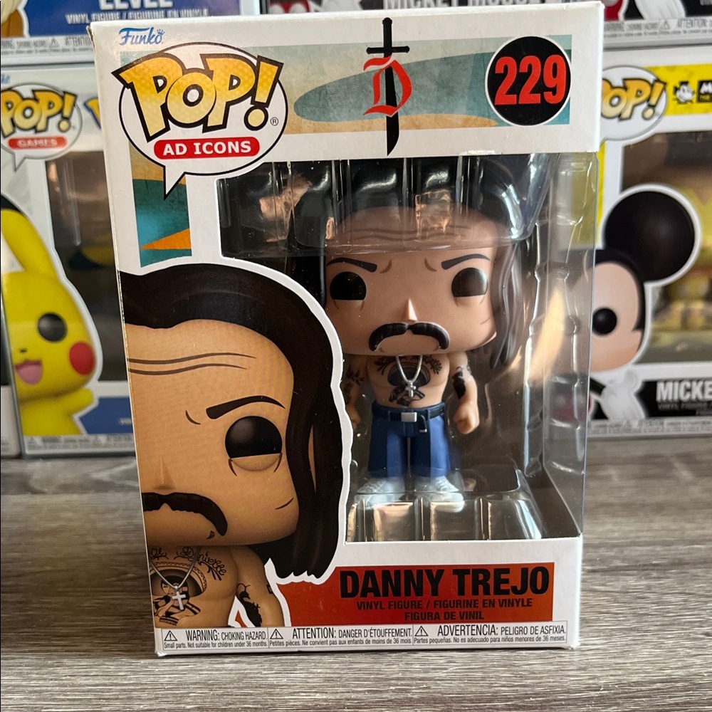 Funko Pop! Ad Icons Danny Trejo Figure with Black and Blue